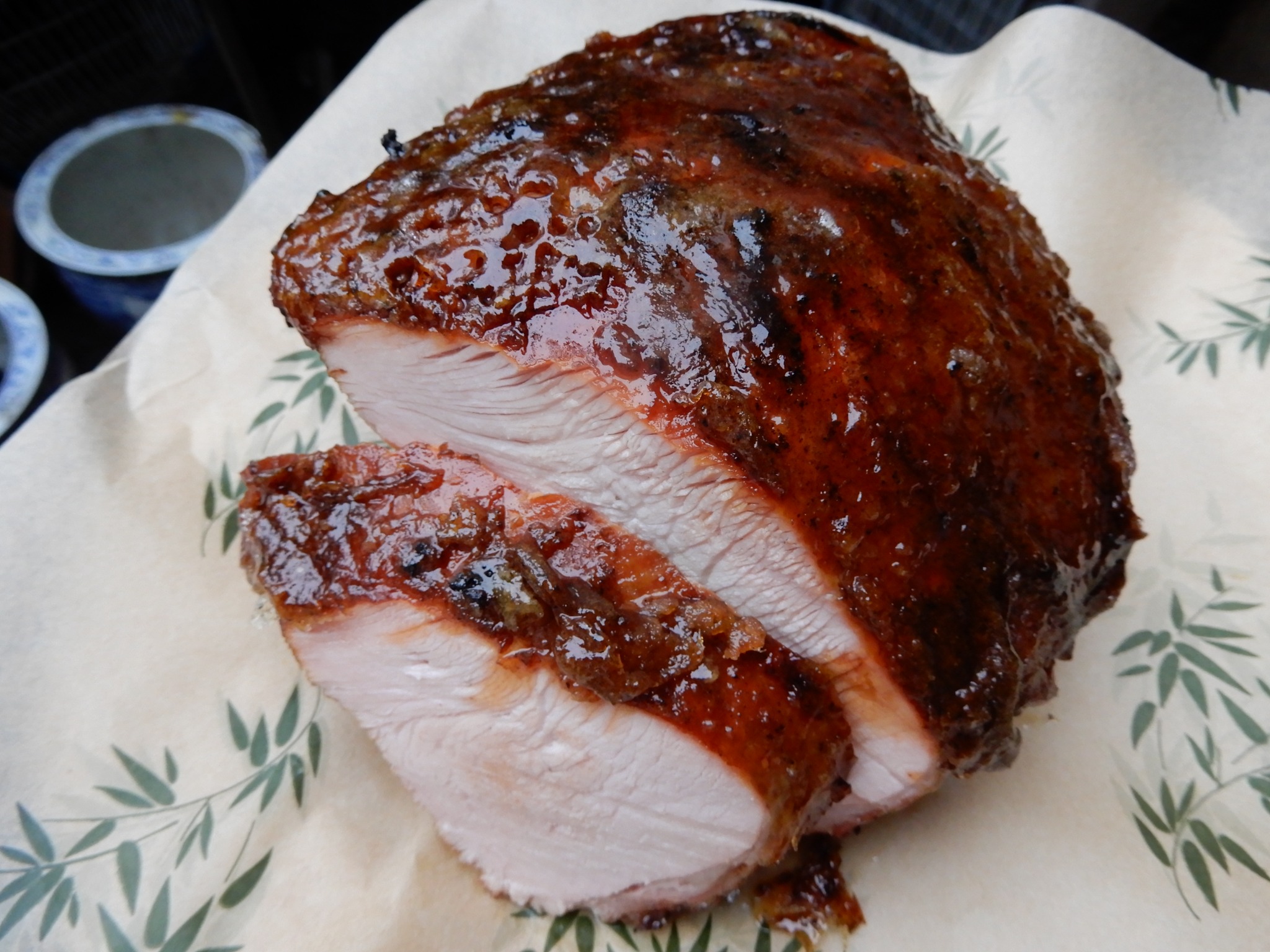 Glazed smoked turkey breast