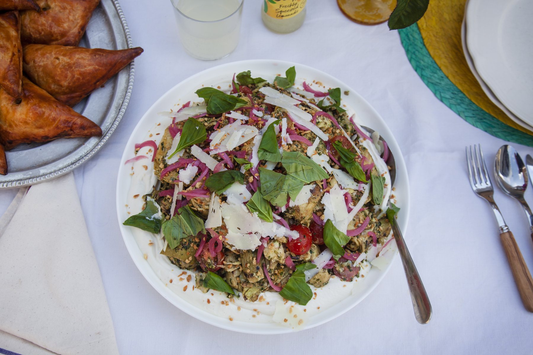 Seasonal herb salad